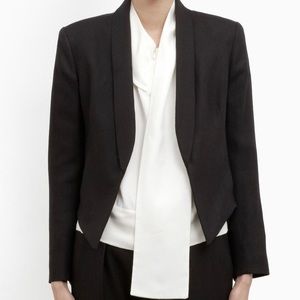 NWT Theysken’s Theory Women’s black tuxedo jacket